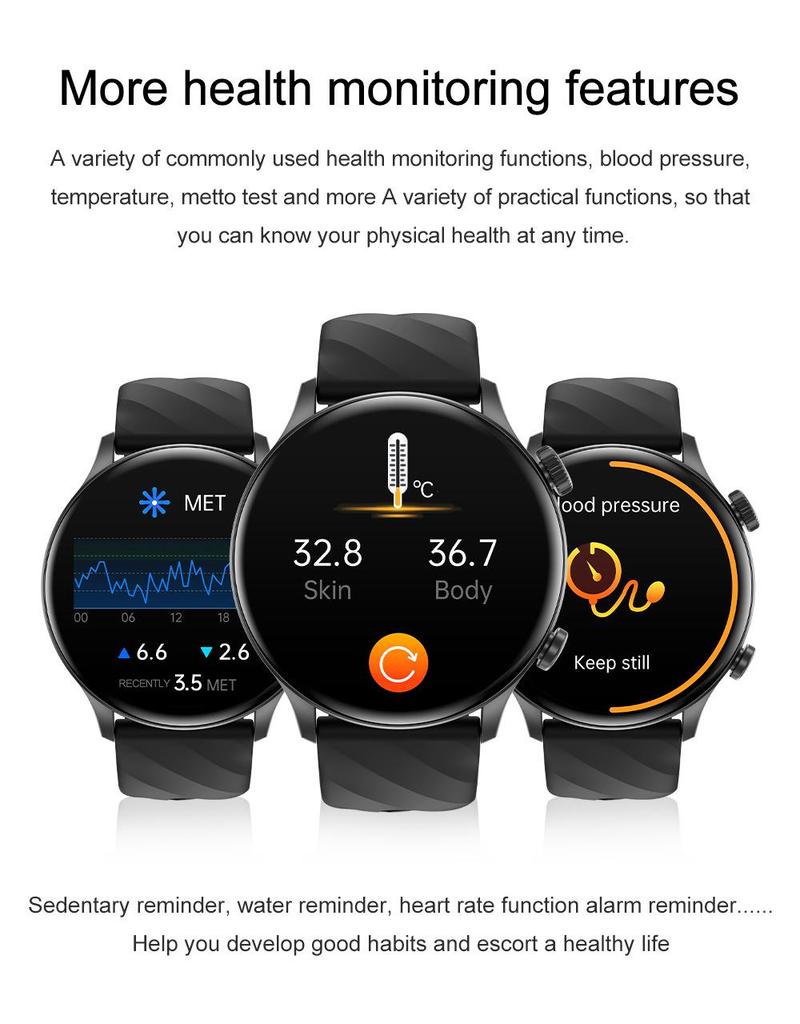 2024 Zw63 Round Screen Smartwatch with Bluetooth Call & Multifunctional Health Sports Features