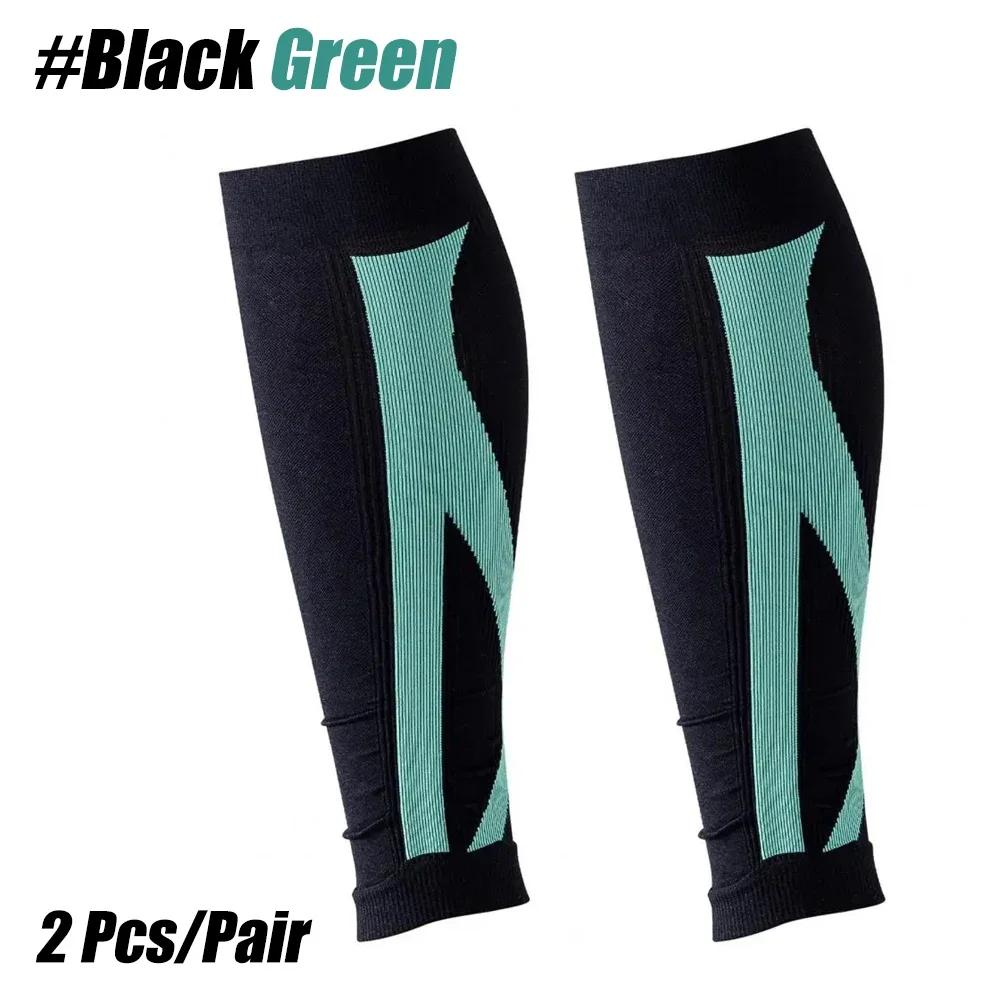 1Pair Calf Compression Sleeves For Men Women - Footless Compression Socks Support For Varicose Vein, Nursing, Pregnancy, Running