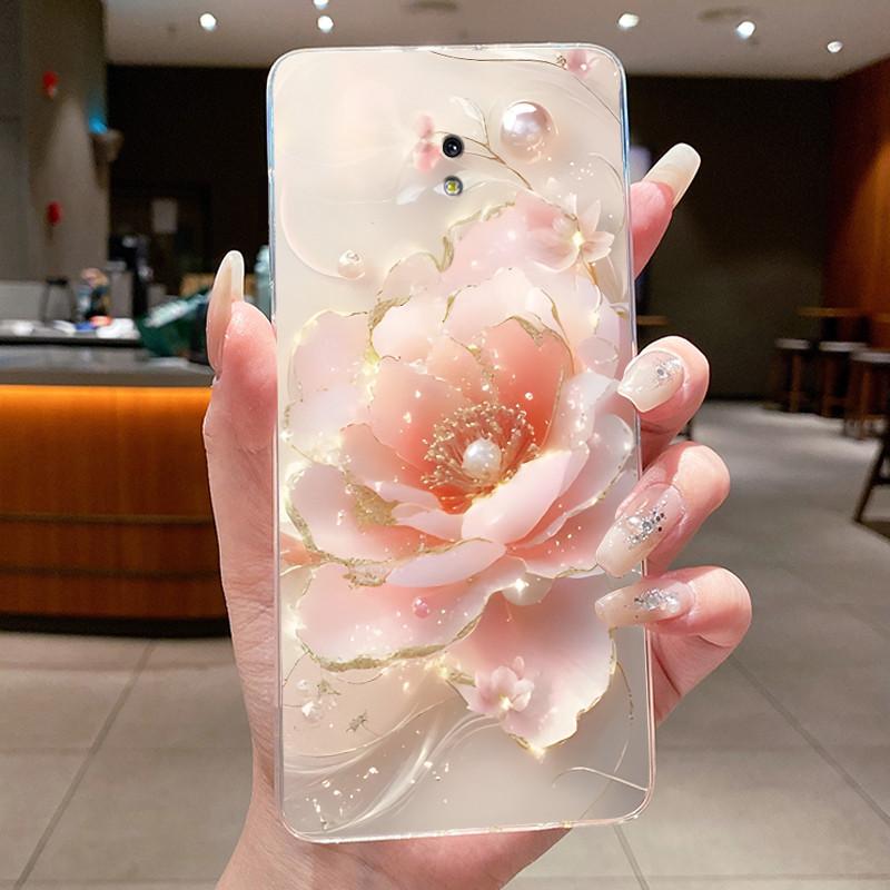 Case For Samsung Galaxy J3 2017 / J5 2017 / J7 2017 Silicone Cover Fashion Flower Clear Bumper For Samsung J730 J530 J330 Coque