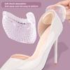 1 Pair Gel Heel Pad Self-adhesive Non-slip Foot Pain Relief Blister Prevention Men Women Loose Shoes High Grip Cushion Liner Insert Shoe Accessories