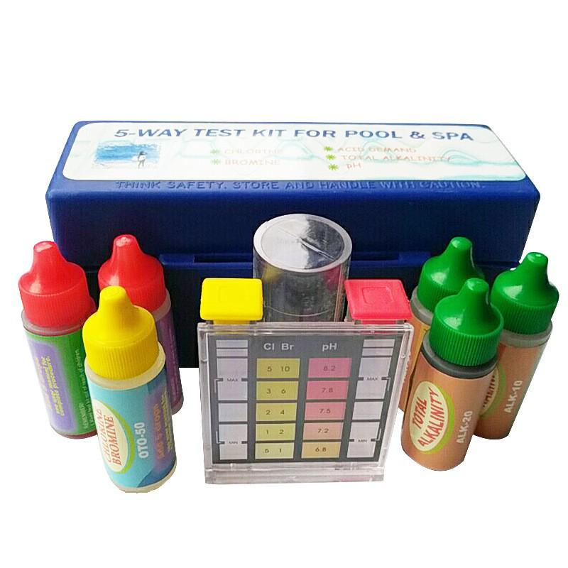 Набор для тестирования качества воды в бассейне: ОТО для тестирования остаточного хлора, кислотности и значения pH.