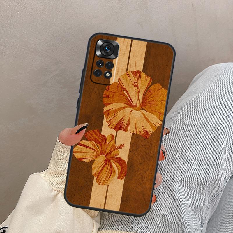 Пляжный Гавайский Имитация Коа Дерево Для Xiaomi Redmi Note 14 10 11 12 13 15 Pro Plus Чехол Обложка Для Redmi 15 15C 14C 10C 12C 13C
