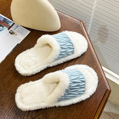 Повседневные пушистые тапочки женские домашние туфли на плоской подошве модная популярная дизайнерская обувь для девочек домашняя зимняя трендовая элегантная обувь женская домашняя обувь
