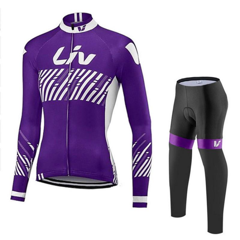 Lightweight Long Sleeve Cycling Set Women Men Bike Riding Outfit With Padded Shorts