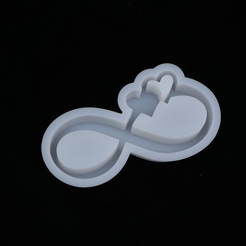 Полая гипсовая форма для украшения «Любовь» своими руками, ленточная свеча в форме сердца, гипсовая силиконовая форма, подарок на День святого Валентина, домашний декор