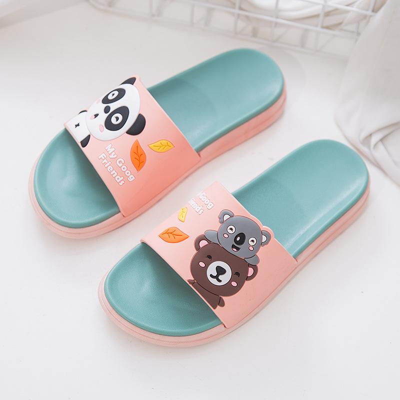 Крутые тапочки для женщин, летняя одежда для улицы, дома, дома, мультфильм, милая ванная комната, износостойкие, крутые тапочки, новая обувь 2025 года