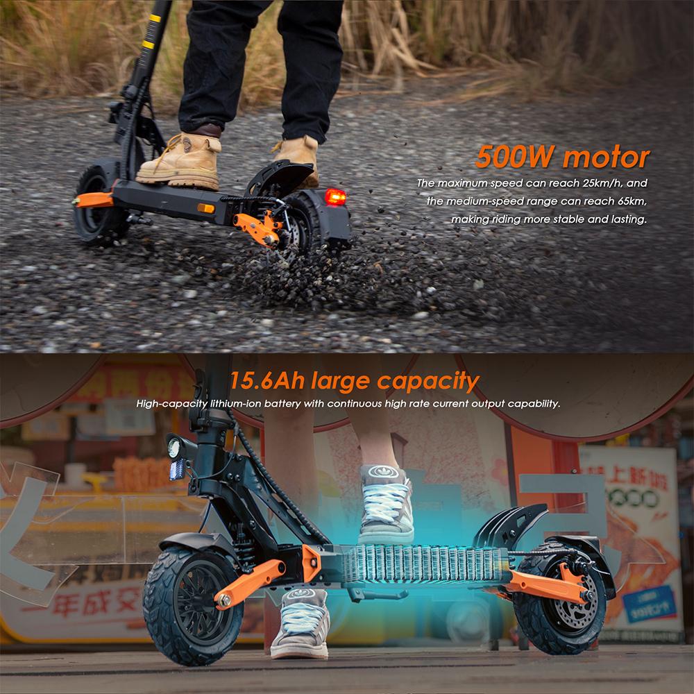 Электросамокат KuKirin G2 Pro VMP с сертификатом DGT, мотор 500 Вт, аккумулятор 48 В 15 Ач, бескамерные шины 9 дюймов, Электросамокаты