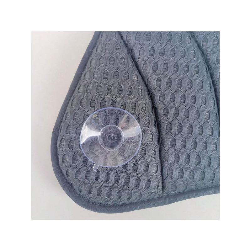 1 шт. противоскользящая подушка для спа-ванны с присосками, 4D дышащая сетчатая ткань, мягкая толстая подушка, портативный и моющийся аксессуар для ванны для шеи и спины,