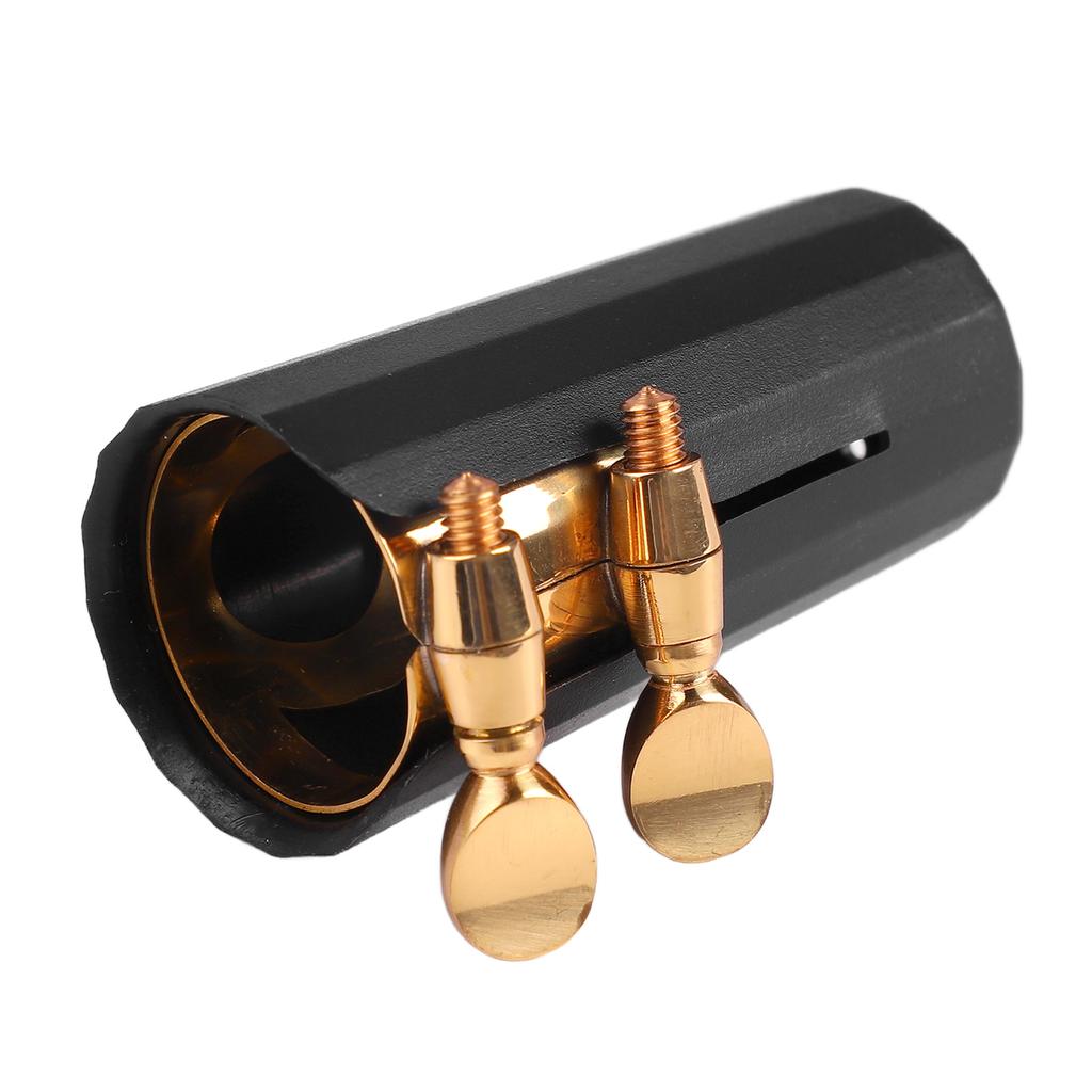 Крышка мундштука для саксофона, двойной винт, золотая лигатура, зажим, застежка, аксессуары для альт-саксофона