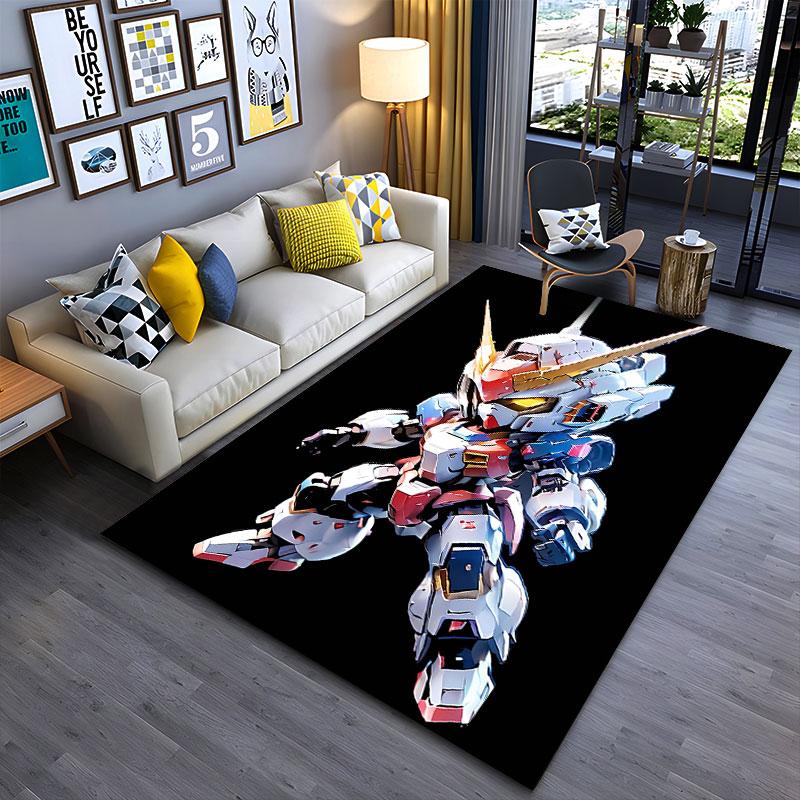 Cute Robot Warrior Design suitable as a non-slip mat for the living room or bedroom sofa
