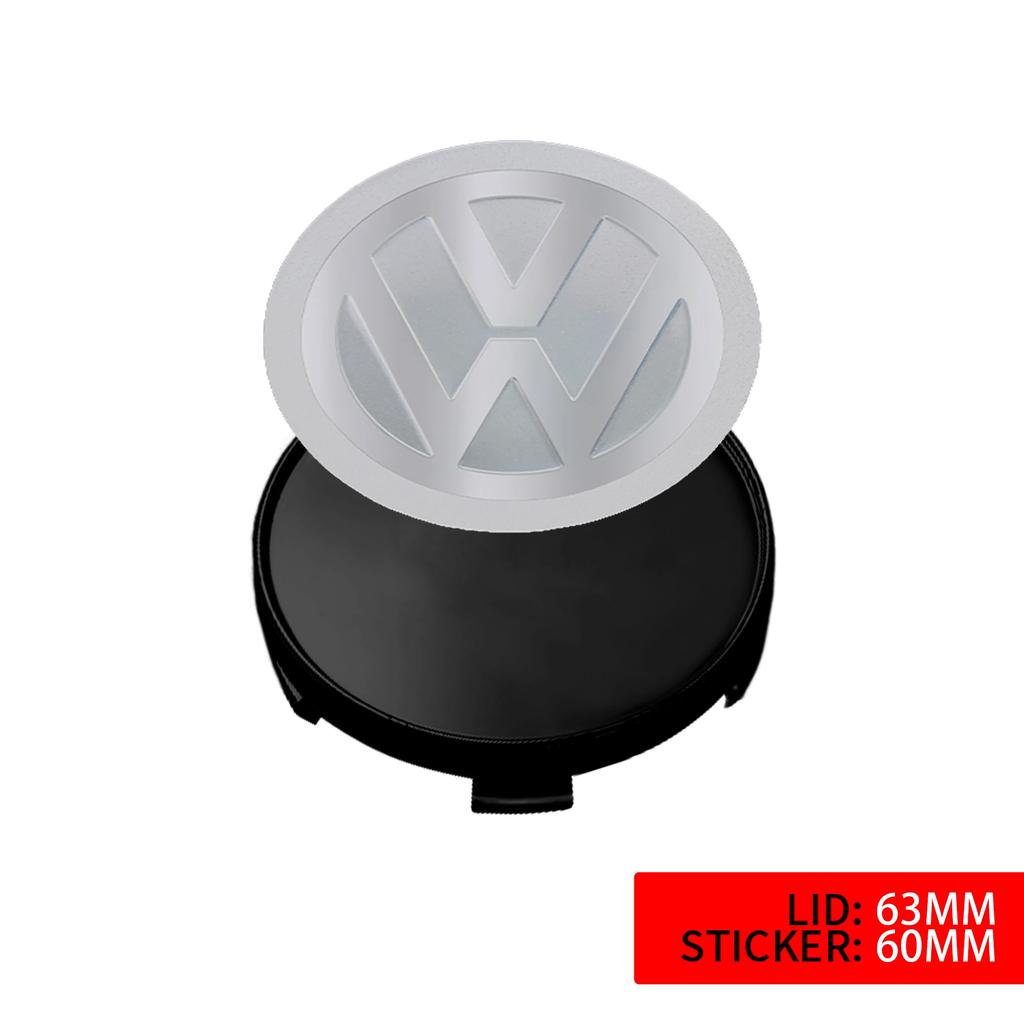 IMNOV1 VW GTI GOLF 2026 Hot For VW VOLKSWAGEN 4PCS 60MM/ 63MM/68 MM Car Wheel Center Hub Caps Tire Rim Covers Auto Accessories For Volk