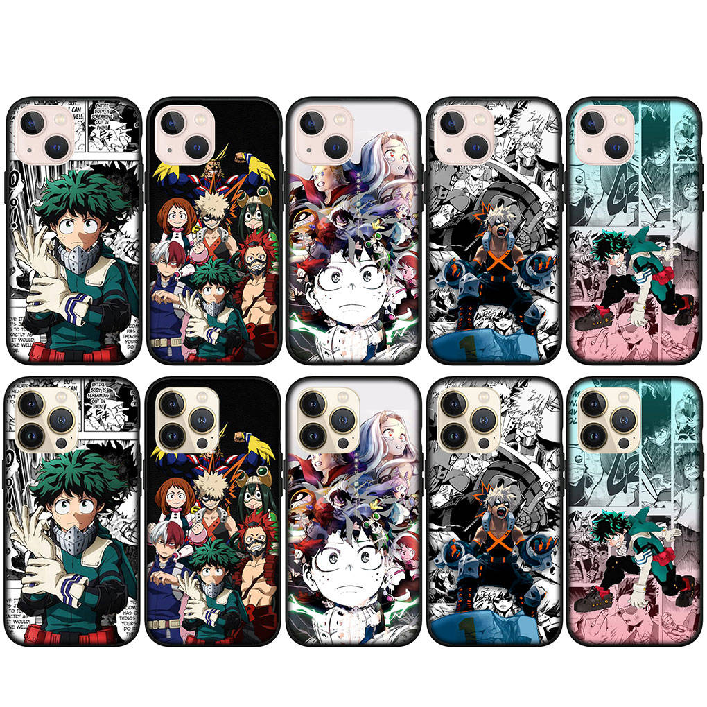 Для iPhone 15 14 Xiaomi Redmi Note 13 12 11 Pro Max X 8 7 XR Samsung Galaxy A34 A15 S24 S23 Huawei OPPO A54 BNHA Чехол My Hero Academia Midoriya Izuku