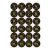 Merry Christmas Gift Stickers Advent Calendar Number Paper Stickers Gift Packaging Labels Decor Greeting Album Lable Stickers