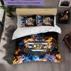 Queens Park Rangers Football 3 Piece Bedding Set Soft Duvet Cover Set with Pillowcases Printed Bedroom Decor Set for Home