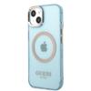 Etui do iPhone 13 Guess MagSafe Niebieskie