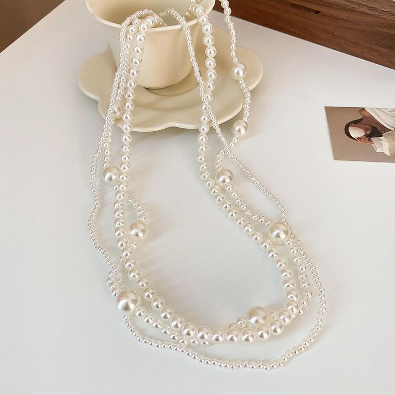 Длинное ожерелье Temperament, цепочка свитера в стиле ретро, легкая роскошь, высокое качество, аксессуары для темперамента