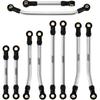 INJORA Stainless Steel Steering Links and High Clearance Links for Redcat Ascent-18 1/18 RC Crawler Upgrade
