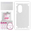 apgo Protective Skin Sticker for the Back+sides Compatible with Huawei P50, Full Wrap Film, Foil, Vinyl - Pattern Transparent Carbon