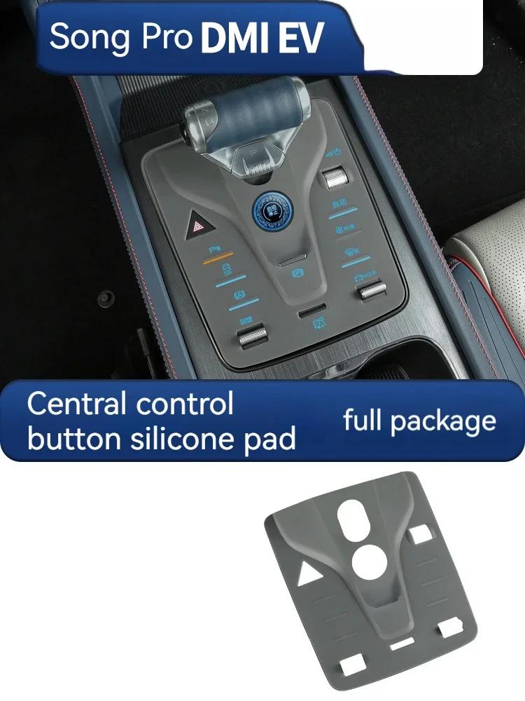For BYD Atto3 Song Pro 2023 Central Control Panel Button key Sticker Protective pad Interior Console Accessories Trim