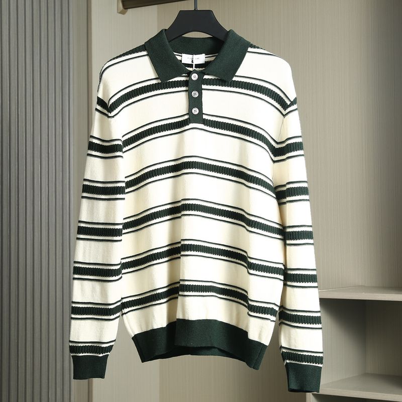 Bargain Finds from Export Surplus: Men's Casual Knitwear, European Quality Surplus, Faux Two-Piece V-Neck Sweater Jacket