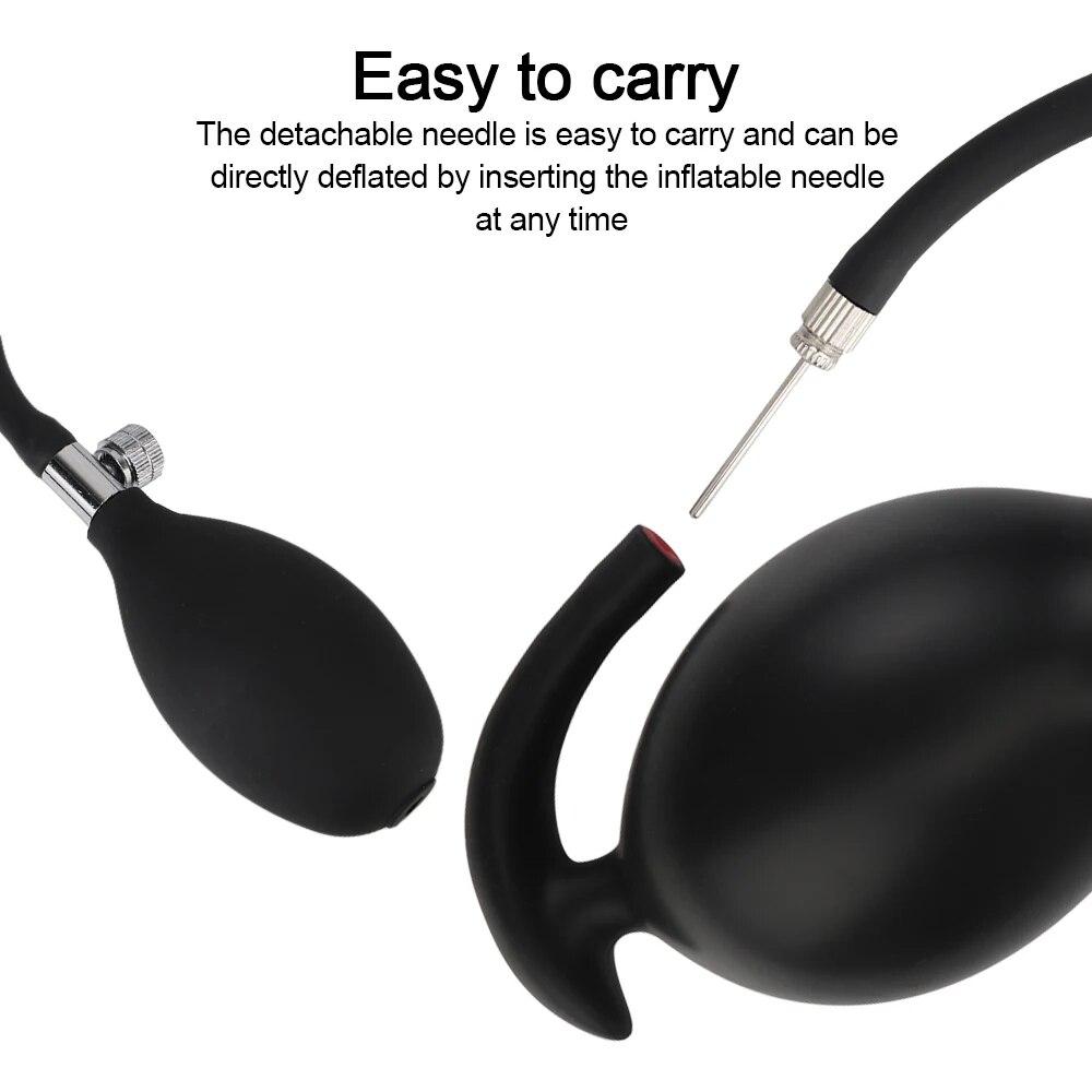 Анальная пробка для массажа простаты, силиконовая надувная анальная пробка, удлинитель ануса, дилатадор, фаллоимитатор, насос, супер большие секс-игрушки для взрослых