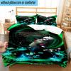 3PCS Ninja And Friends Collage 3pcs Bedding,Including 3PCS Duvet Cover And 2pcs Pillowcases Perfect for Christmas,Ideal for Bedroom, Dormitory