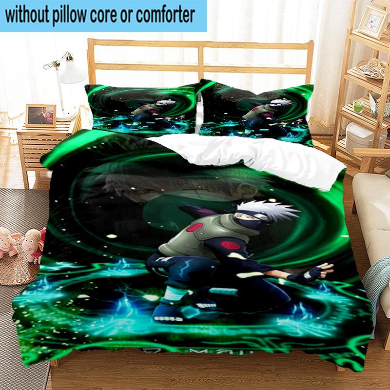 3PCS Ninja And Friends Collage 3pcs Bedding,Including 3PCS Duvet Cover And 2pcs Pillowcases Perfect for Christmas,Ideal for Bedroom, Dormitory