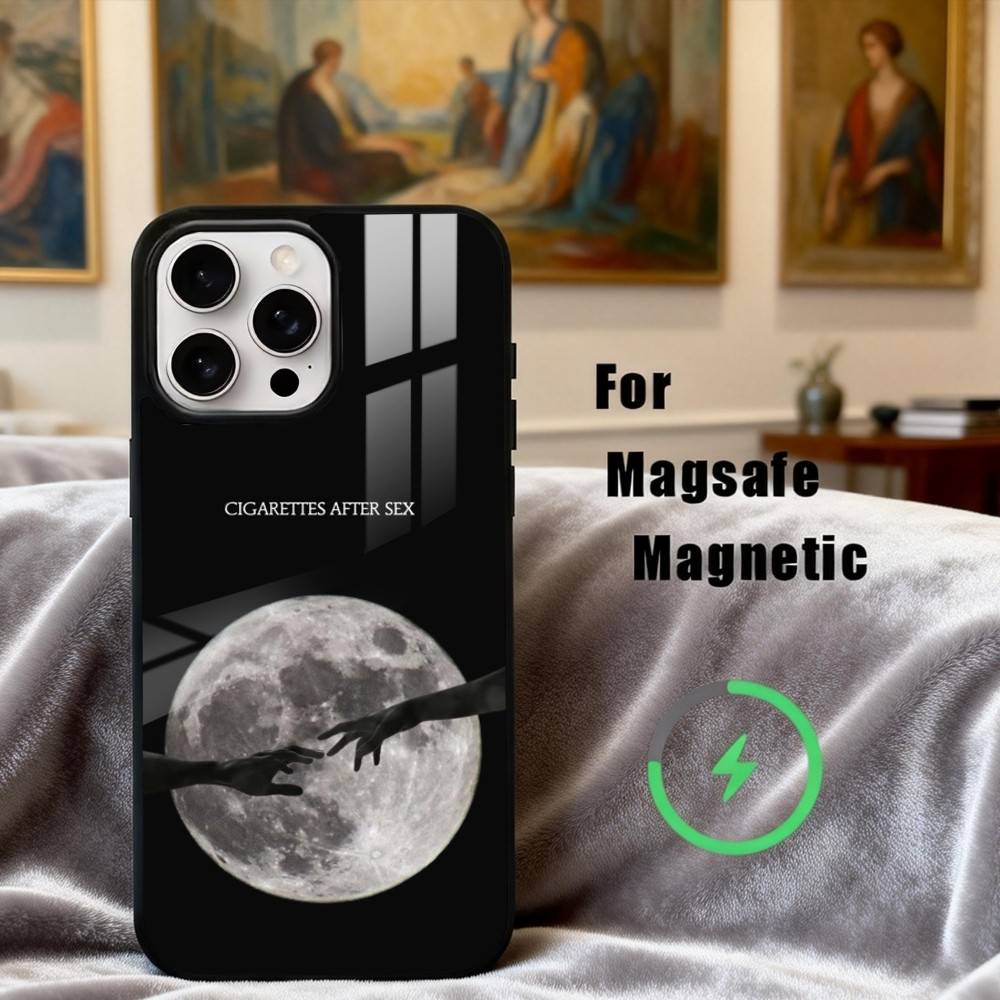 C-Cigarettes A-After Sex B-Band Phone Case For iPhone17,16,15,14,13,12,11 Plus,Pro Max Magnetic For Magsafe Wireless Charging