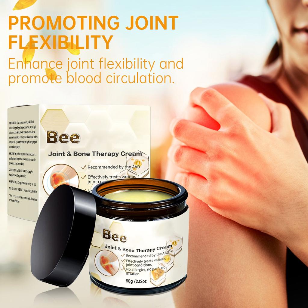 Бальзам для суставов, увлажняющий, комфортный, для всего тела, бальзам с апитерапией, для суставов спины, шеи, рук, ног, 60 г
