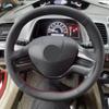 Оплетки на руле для Honda Civic 8th 2006 2007 2008 (2-спицевый) Перфорированный кожаный чехол из микрофибры на рулевое колесо автомобиля