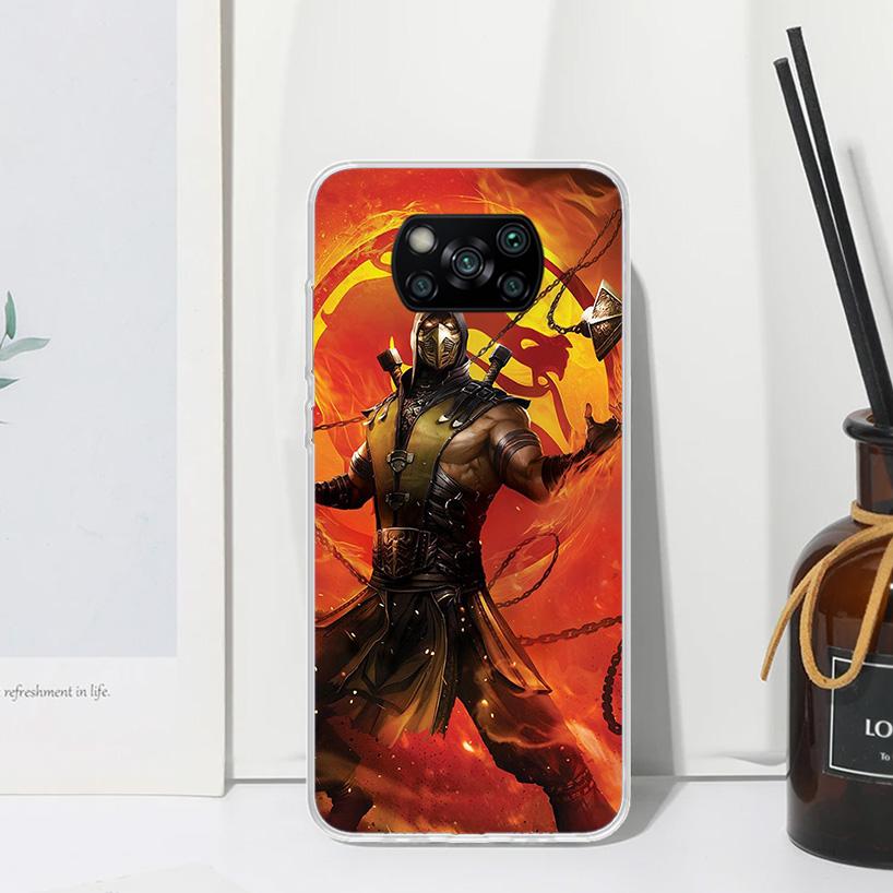 Mortal Kombat Phone Case For Xiaomi Poco X7 X6 X5 M7 M8 Pro F7 Ultra Redmi 15C 15 13C 13 12C 12 10 10C 10A Art Fundas Poco X7 X6