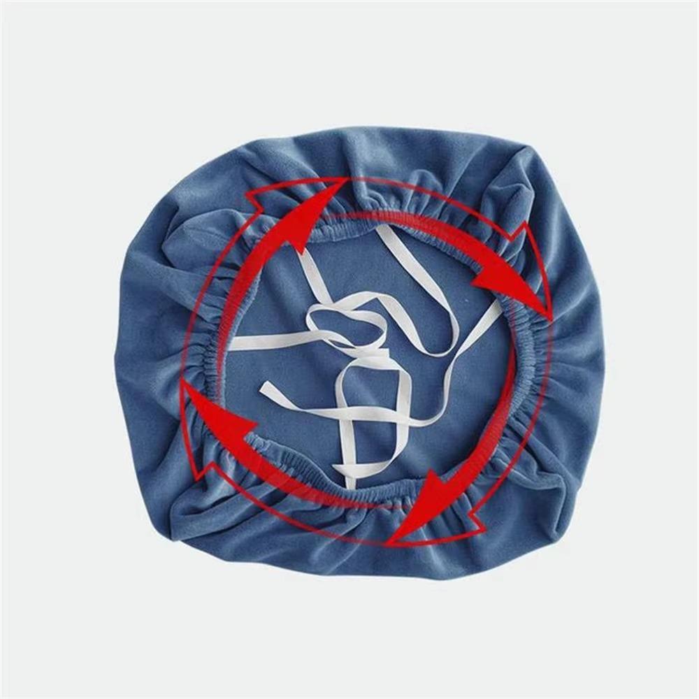 Washable Office Chair Cover Velvet Dust Cover Universal Rotating Chair Seat Cover Home Office