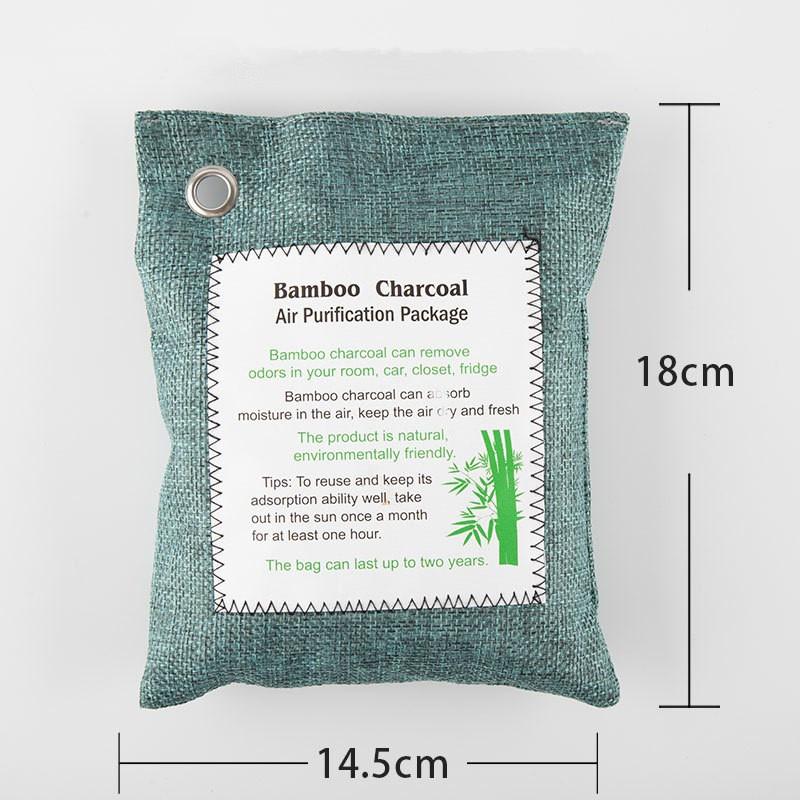 Activated Charcoal Bags 200G Car Air Dehumidifier Bamboo Activated Charcoal Air Freshener For Home Car Pets Bathroom Basement