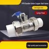 Jun Ding Ying PPR Large Flow Double Union Brass Ball Valve