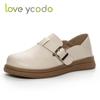 Женские удобные лоферы из натуральной кожи на весну, лето и осень на мягкой подошве с низким берцем на плоской подошве в стиле ретро
