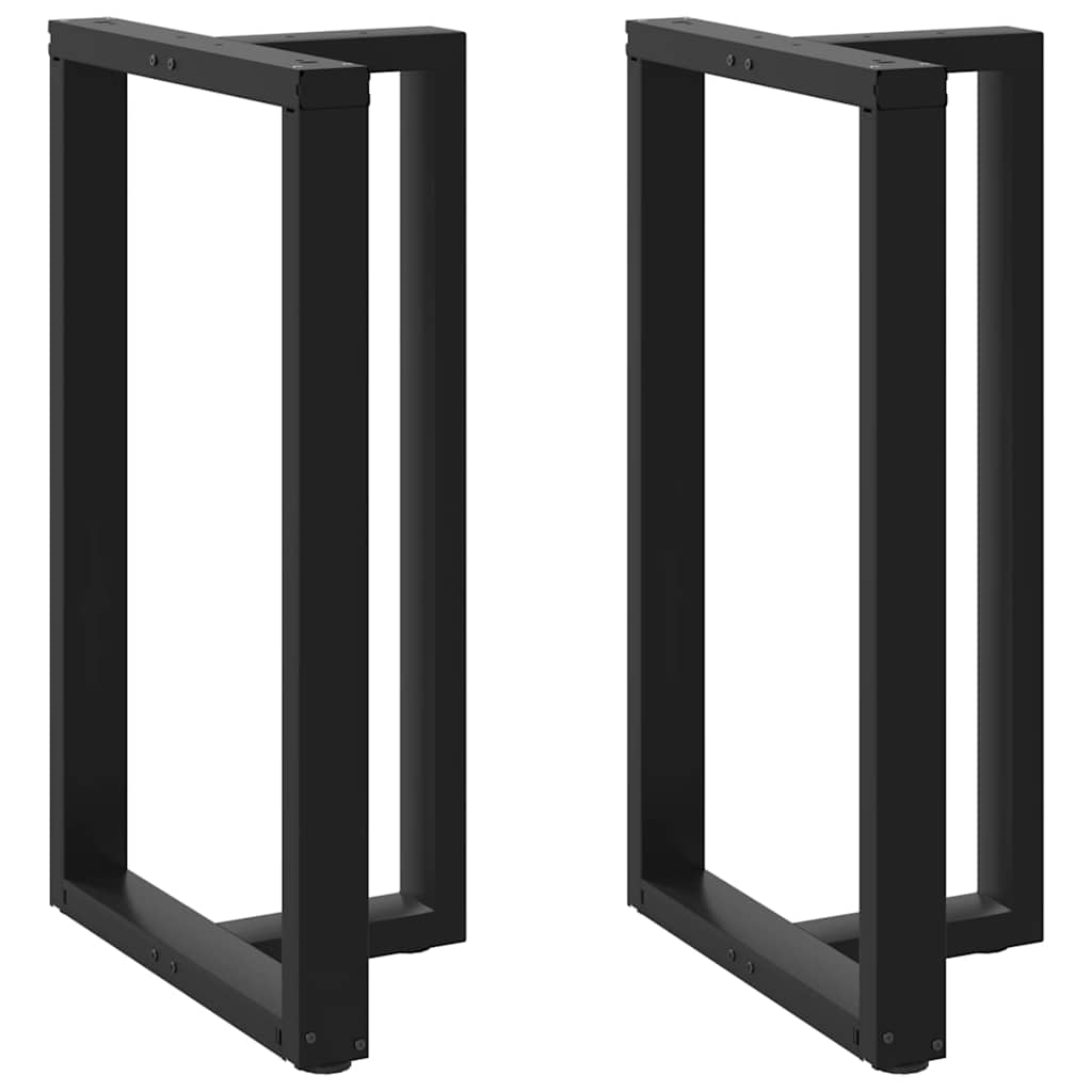 Vidaxl Nogi Do Stołu Barowego, 2 Szt., Czarne, 60X35X(100-101)Cm, Stal