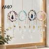Stylish Home Accents Crystal Suncatcher Hanging, Ball Prism Rainbow Maker Pendant Elegant Indoor Wall Art for Garden Patio Backyard Car Outdoor Decor
