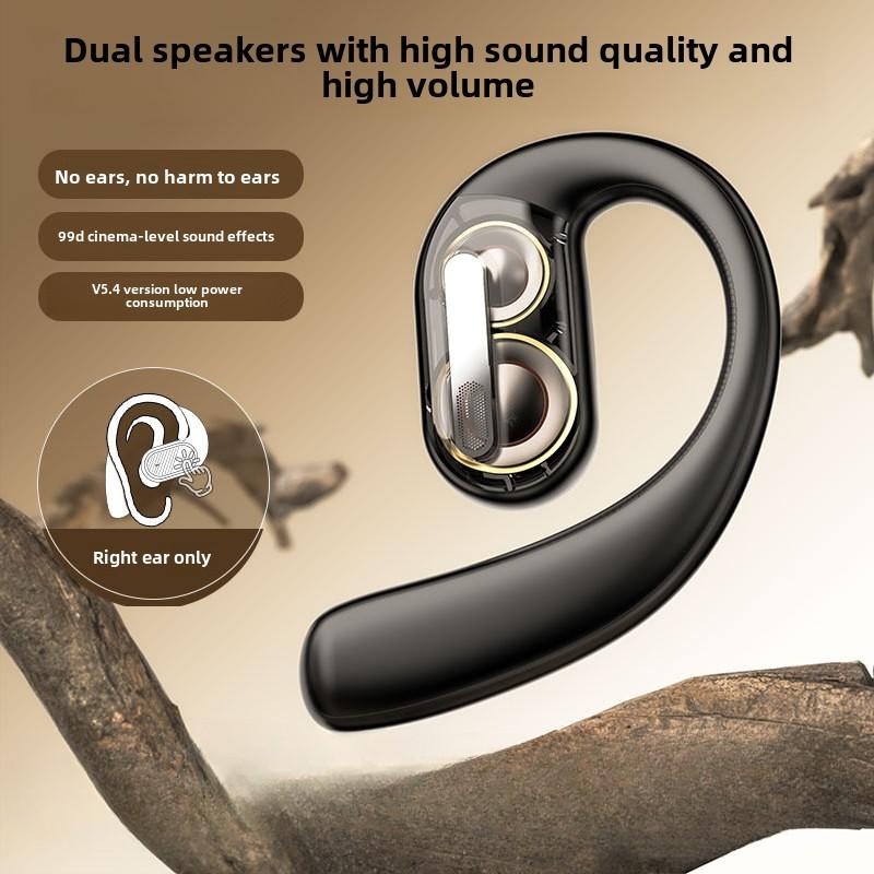 Двойные динамики одно ухо Bluetooth наушники не подходят для ушей Бизнес анти-падение спортивные подвесные Bluetooth наушники беспроводные высокое качество звука