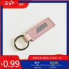 BAAQ1 Car Sticker 2026 Hot 2025 Suede Leather Car Logo Keyring BMW M Keychain Key Chain Ring For BMW M E46 E90 E60 E91 F20 F30 E39 E36
