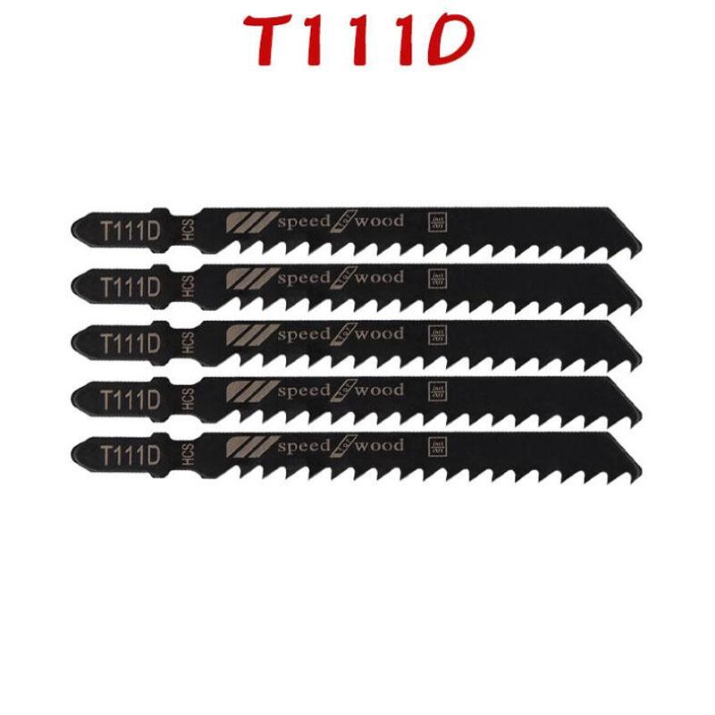 Набор из 5/10 полотен для лобзика с Т-образным хвостовиком HCS, различные полотна для лобзика по дереву, пластику и металлу для Black & Decker Metabo