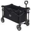 TIMBER RIDGE Folding Carry Large Capacity Patented Compact Freestanding 100kg Weight Outdoor Black Cart/Carry Wagon, 147L, Design, Lightweight,