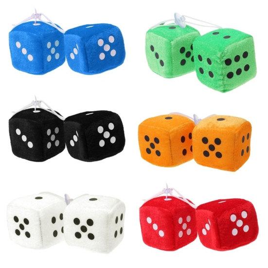 2шт нечеткие кости точки зеркало заднего вида вешалка украшения автомобиля стайлинг орнамент