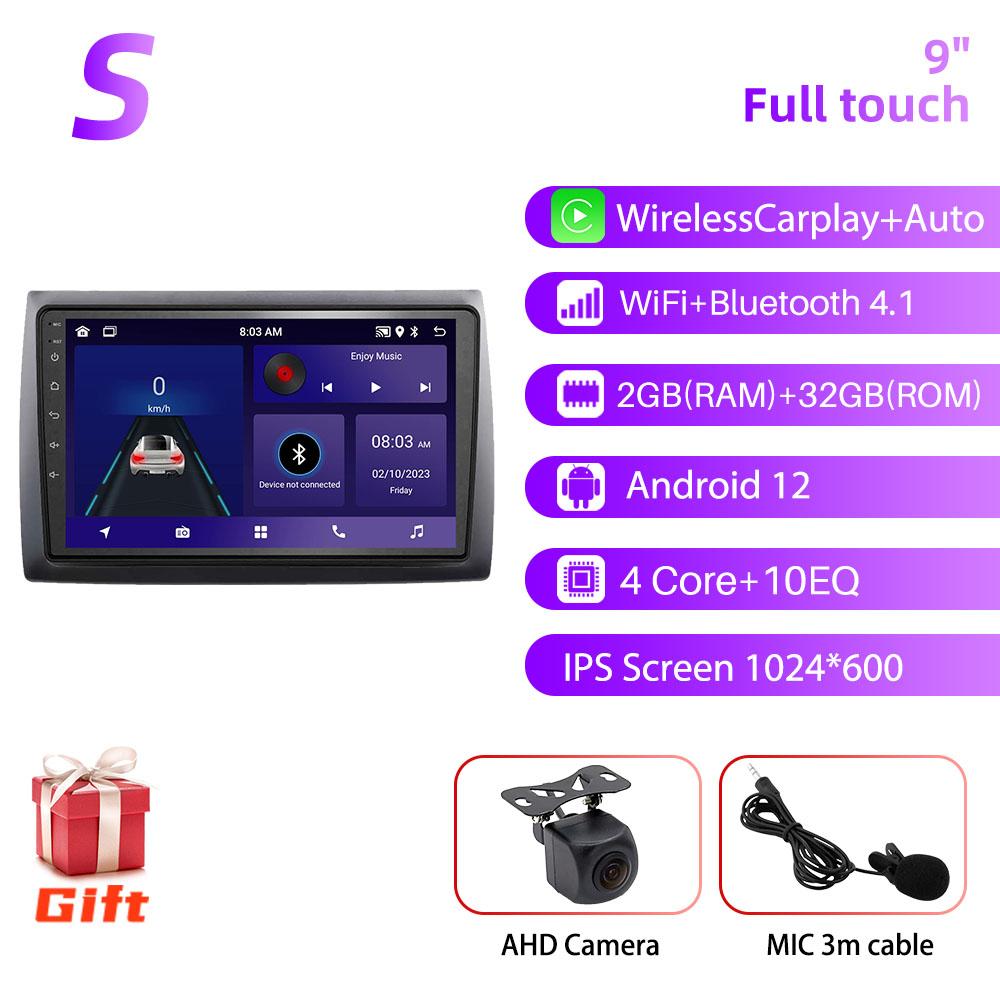 Android Car Radio 9 дюймов для Fiat Stilo 2010 GPS 2din 4G LTE Мультимедиа Видео Плеер Головное Устройство Радио Стерео Беспроводной Carplay