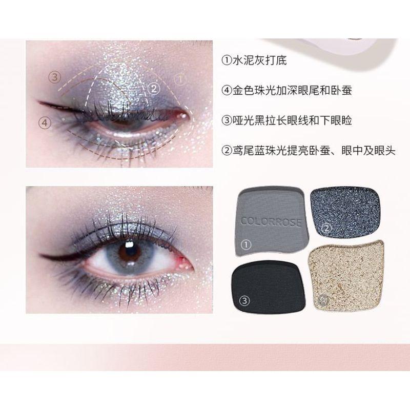 COLORROSE - Four-Color Magic Pocket Eyeshadow Palette - 5 Types