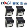 Outdoor Floor lamp,Solar Lamp with 20 or 30-100 LEDs with Human Body Sensor, Outdoor Lighting, Brightness - 4pcs 144LED