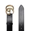 GUCCI Gg Marmont Belt Shiny Buckle 1.5 Width (Unisex) Leather Belts 406831 0YA0G 1000