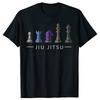 Смешные футболки с принтом Бразильского джиу-джитсу (BJJ) Шахматный Боец Пояс Футболка Мужская Женская Мода Повседневная Футболка 100% Хлопок Свободная Оверсайз Футболка