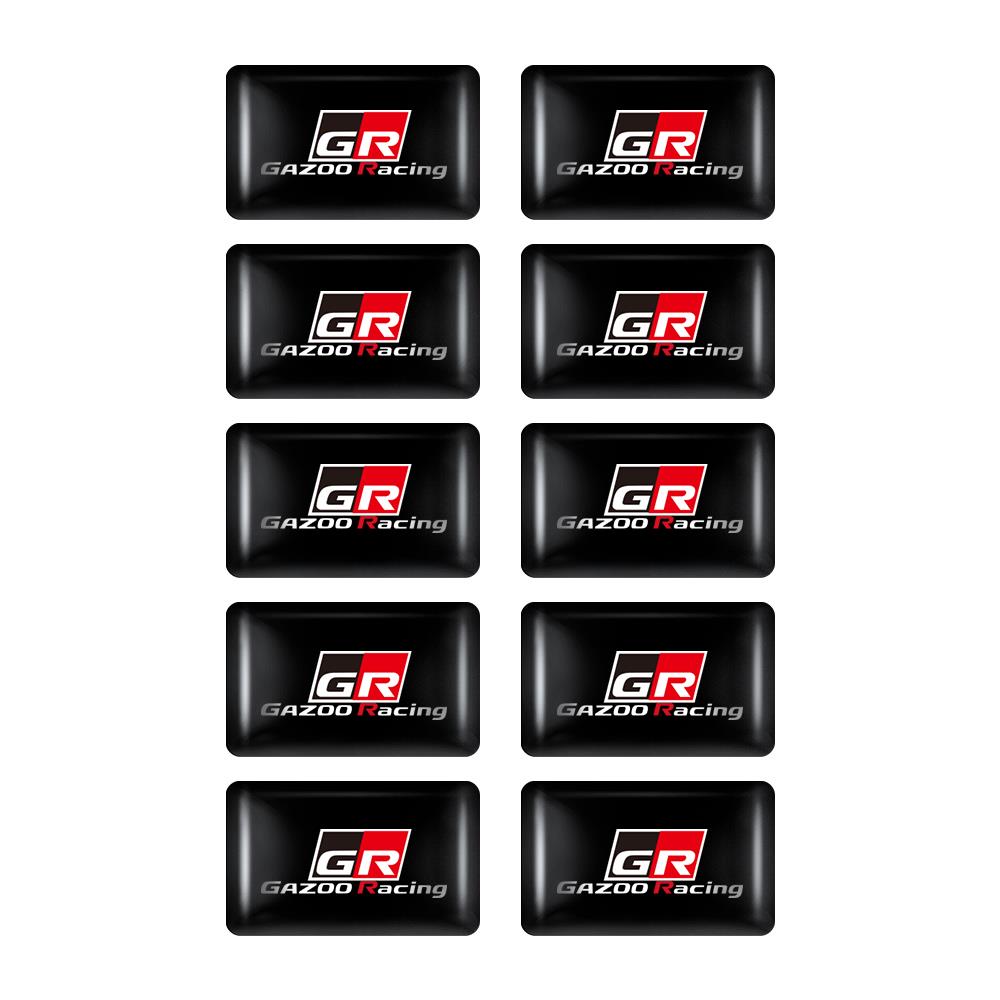 10/20/50 ШТ. 3D Эпоксидный Значок GR GRZOO RACING Наклейка для Декора Салона Автомобиля для Toyota Prius Avensis Rav4 Crown Corolla Yaris TRD