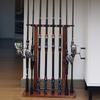 Floor Stand Fishing Rod Racks Vertical Storage Holder Fishing Pole Rack Holds 8/14 Rod Fishing Gear Equipment Organizer