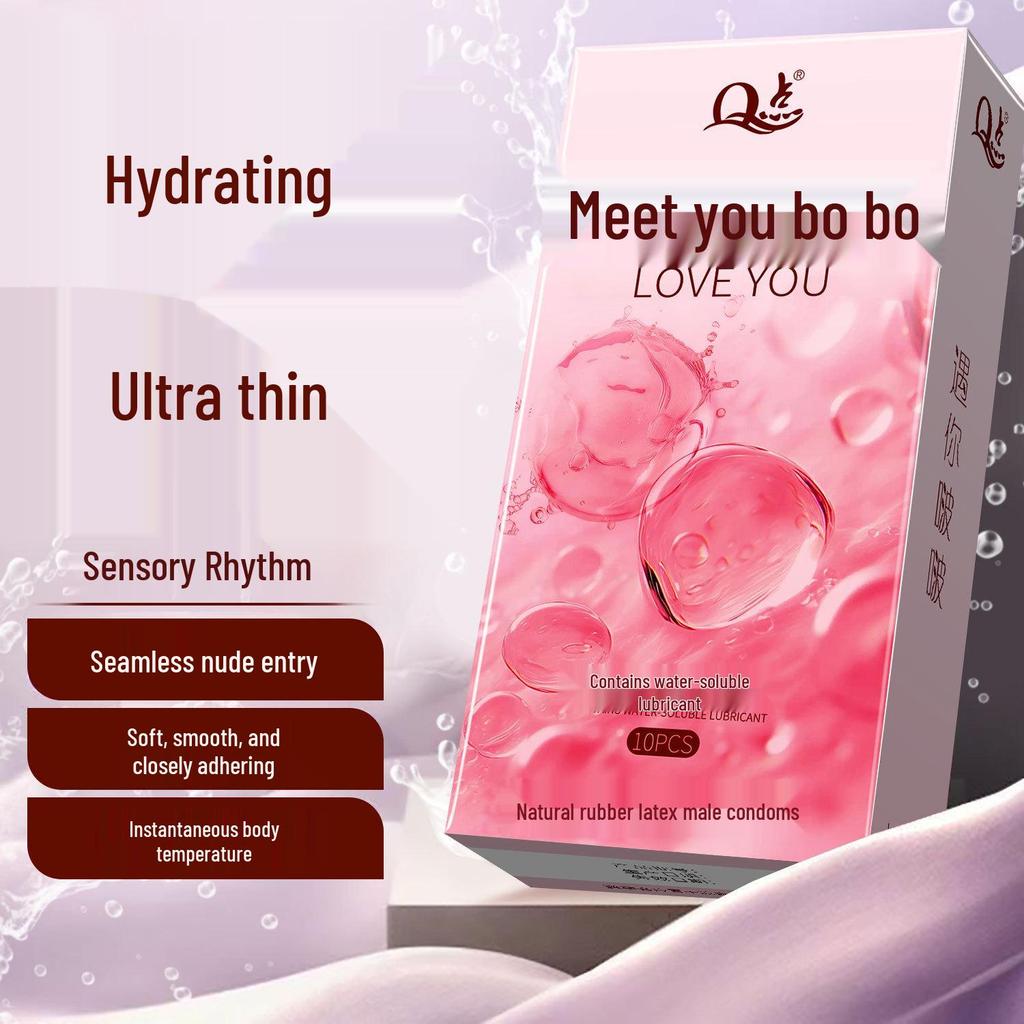 Q Point 369 Large Particle Thickened Desensitizing Condoms - Long-Lasting Delay for Men’s Safety by John Super Bird
